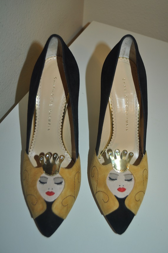 Charlotte Olympia Sleeping Princess Pointy Toe Pump Shoe