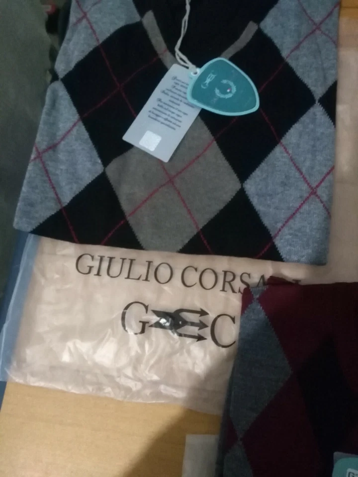 Pullover ,Corsari con Rombi vari colori TAGLIA M /L , XL 2XL 3XL - Immagine 4 di 4