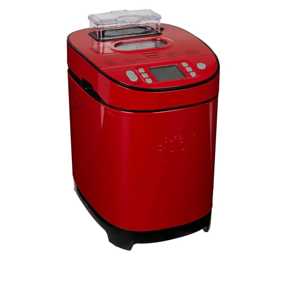 Wolfgang Puck Bread Maker 550 Watt 2lb Programmable Electronic Red