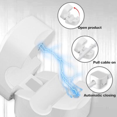 Clip Per Cavi Adesive - 6 Pezzi, Magnetiche, Per Scrivania, Auto | Organizzatore Cavi Senza Residui - Foto 6
