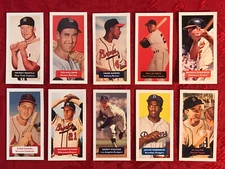 MANTLE-MAYS-AARON-KOUFAX-ROBINSON++ BASEBALL F/10 CARD SET-RARE U.K. ISSUE-MINT