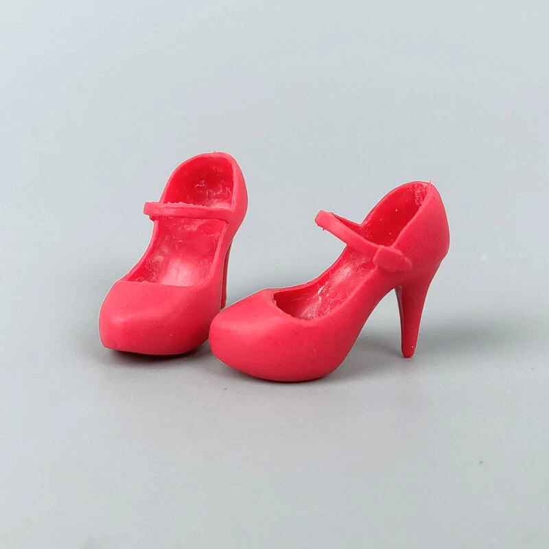 4 pares/lote de zapatos de tacón alto para muñeca de 11,5" 1/6 zapatos de moda para juguete Blyth 1/6 Foto 3 de 4
