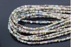 16Inc Natural Multi Colors Diamond Beads, Loose Rough Raw Diamond Beads Necklace