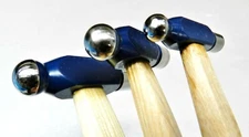 Ball Peen Hammer Set 3 Ball Pein Hammers 1oz 2oz 4oz Hobby Craft Jewelry Making 