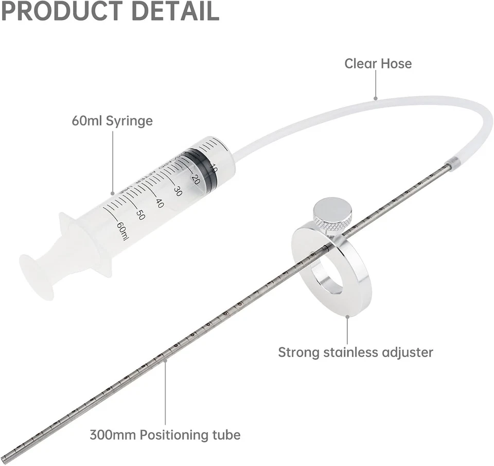 US STOCK Fork Oil Level Gauge Suspension Tool Syringe Motorbike Motorcycle 300mm - Image 3 of 4