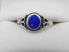 Sterling Silver Blue Lapis Ring Nice SZ 7.75