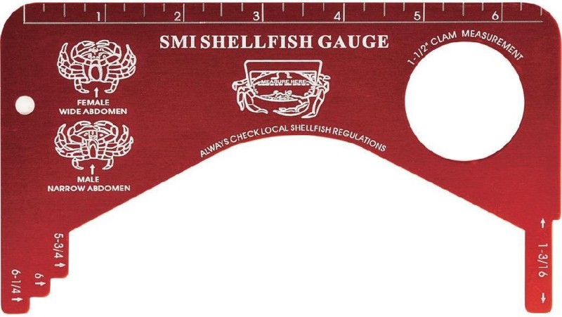 SMI #19106 Aluminum Shellfish Gauge Crab Clam Shrimp