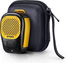 Wearable Outdoor Speaker, Clip-On Wireless Jobsite Pro Water-Resistant Portable