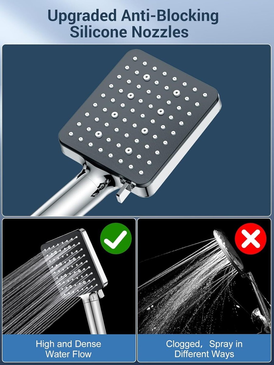 Soffione Doccia Con Tubo 16M Soffione Doccia Con Anticalcare