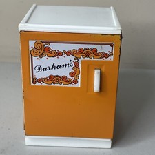 Durham Steel Plastic Refrigerator Toy Small Japan Vintage Dollhouse