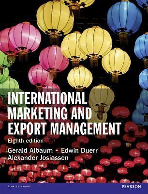 International Marketing and Export Management by Gerald Albaum, Alexander ...