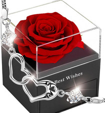 Forever Red Rose, Eternal Rose Box, Preserved Rose, Infintity Real Rose Gift for