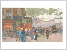 Gare de l'Est Eugene Galien Laloue Painting Paris France Postcard