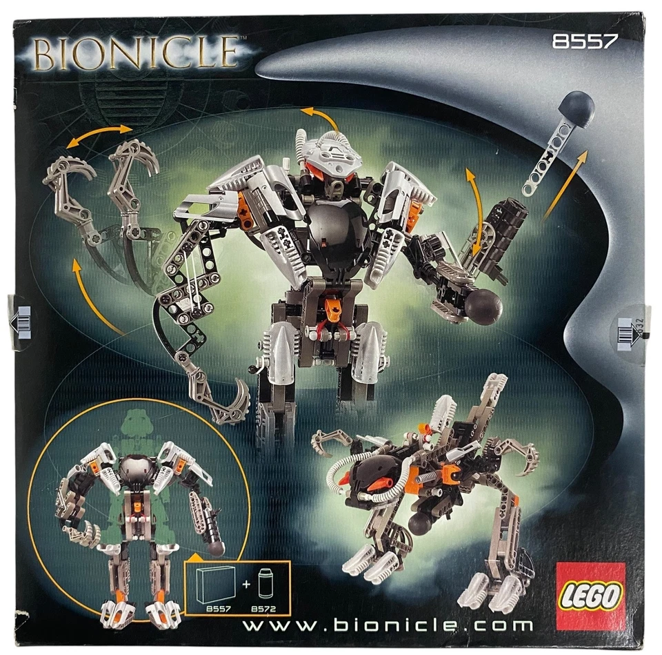 LEGO 8557 Bionicle Exo-Toa Vintage 2002 Set BRAND NEW FACTORY SEALED 360 Pcs - Image 2 of 4