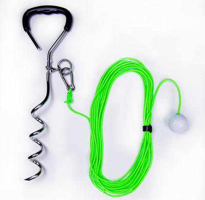 Golf Training Tool - Practice Your Swing in the Backyard with a Real Golf Ball &