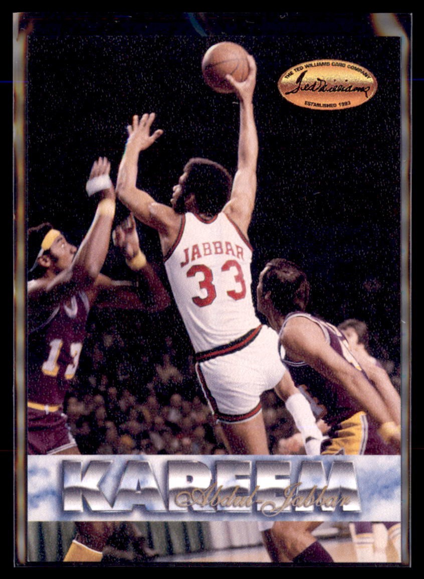 1994 Ted Williams Card Company Kareem Abdul-Jabbar Milwaukee KAJ3