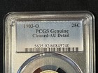 1903 O Silver Barber Quarter 25C- New Orleans, PCGS, Almost Unc/AU Details — photo 5