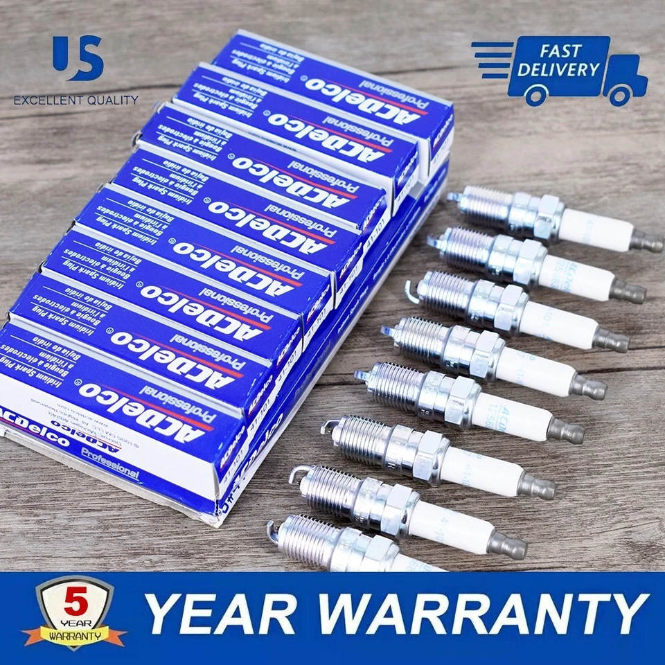 8PCS Genuine 41-101 12568387 Iridium Spark Plug For Buick Chevrolet G/M Pontiac - Image 3 of 4