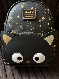 Loungefly Sanrio Chococat Mini Backpack - Black & Gold Stars