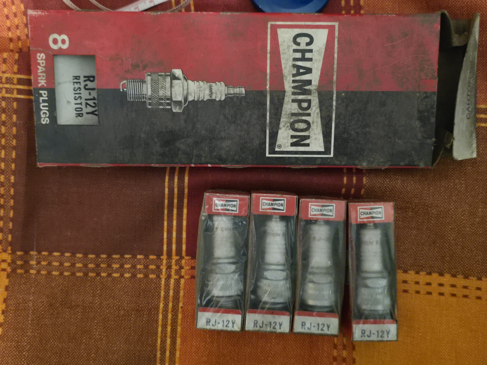 Champion RJ-12Y Spark Plugs, Set Of 4
