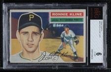 1956 Topps Ron Kline (White Back) #94 BVG 6 00uu