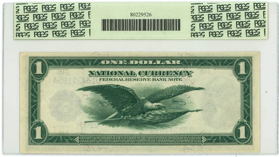 FR.738 $1 1918 FRBN Kansas City Gem New 66PPQ PCGS Currency 950750-61 - Image 2 of 3