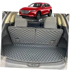 Cargo Mat Compatible with 2016-2023 Mazda CX-9 Trunk Mat (2nd-Row Captain's 