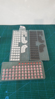 Dygma Defy PBT Keycaps + Kailh Silent Pink Switches Mechanical Keyboard Set