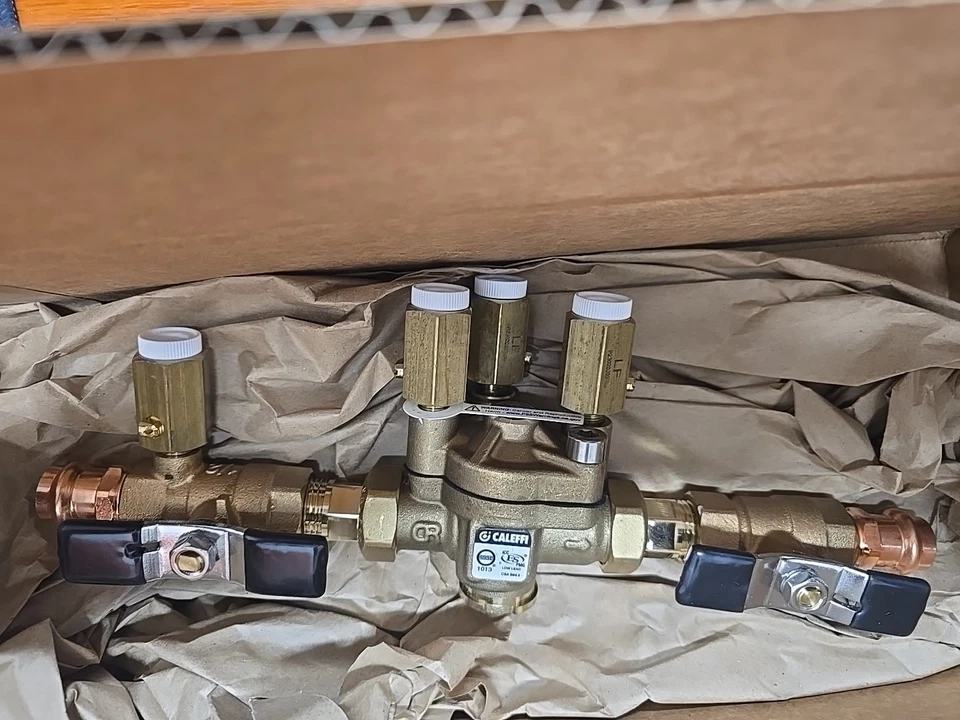 Caleffi 574064A  1/2" Reduced Pressure Zone Backflow Preventer Press X Press RPZ - Image 2 of 4