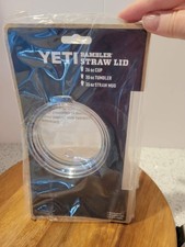 Yeti Rambler Straw Lid Clear Tumbler 26oz 30oz 35oz BPA Free Shatterproof New