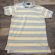 Vintage Polo Ralph Lauren Pastel Striped Polo Shirt Size Large Men  s USA