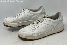 Alo Unisex Recovery Mode A0685U White Leather Sneakers Shoes Size M12.5 W14