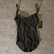 Theatricals Leotard Womens M Black Camisole Dance Bodysuit Nylon Spandex