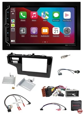 ESX 2DIN DAB USB Lenkrad Bluetooth Autoradio für Honda Jazz Fit 2013-2015 schwar - Bild 1 von 4