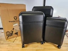 3 PCE Traveler’s Choice Candlewood II Expandable Hardside Spinner Luggage Set