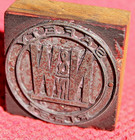Norfolk & Western Railway SAFETY FIRST Railroad Ink Letter Press N&W Block Stamp — photo 10