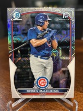 Moises Ballesteros 2023 Bowman Mega Box Mojo Refractor Chrome 1st #BCP-11 Rookie