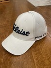 Titleist FJ FootJoy Pro V1 Stretch Fit Golf Hat Cap Fitted Unisex L/XL, White — photo 2