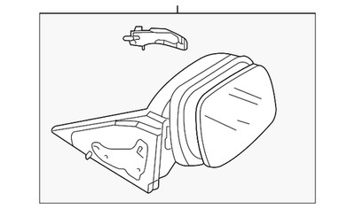 Genuine Mazda Mirror Assembly BBM2-69-18ZL