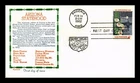 DR JIM STAMPS US COVER ARIZONA STATEHOOD 50TH ANNIVERSARY FDC RAINBOW CACHET
