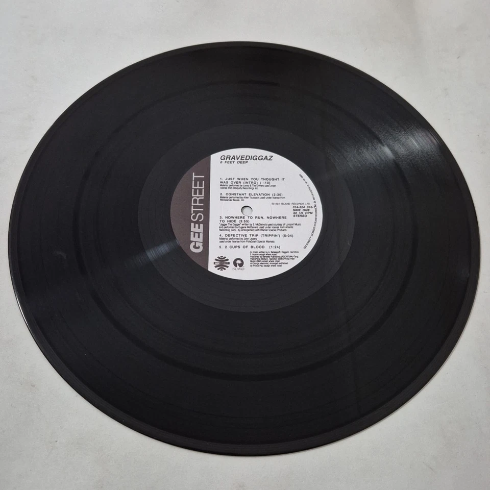 GRAVEDIGGAZ '6 Feet Deep' 1994 Rap/Hip-Hop Original 12" Vinyl Double LP Record - Image 3 of 4