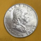 1949-D Franklin Half Dollar 50C, UNC - Uncirculated