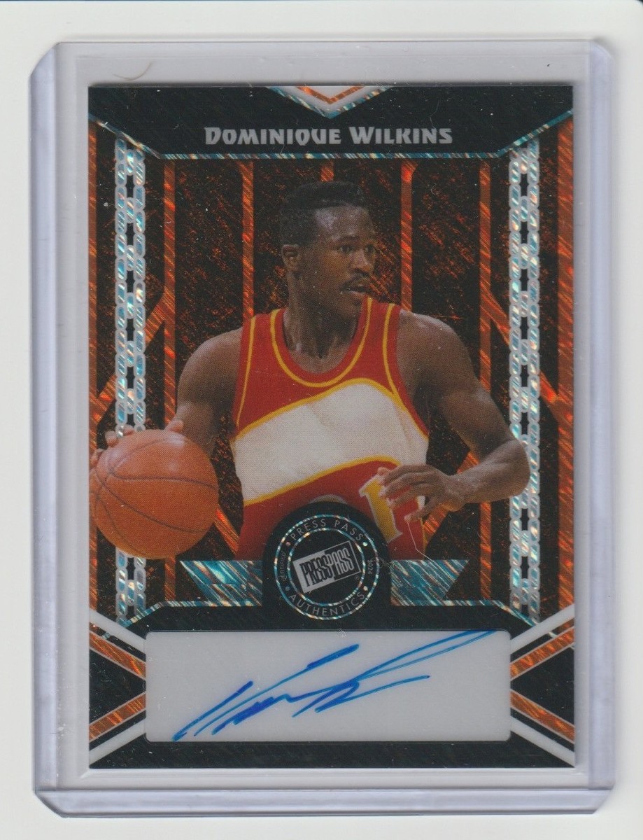 2024 Leaf Press Pass Dominique Wilkins Auto Autograph Shimmer 
