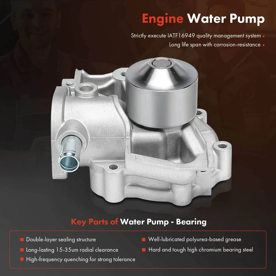 10x Kit de correa de distribución con bomba de agua para Subaru Impreza 1993 Legacy 1990-1993 GAS Foto 4 de 4