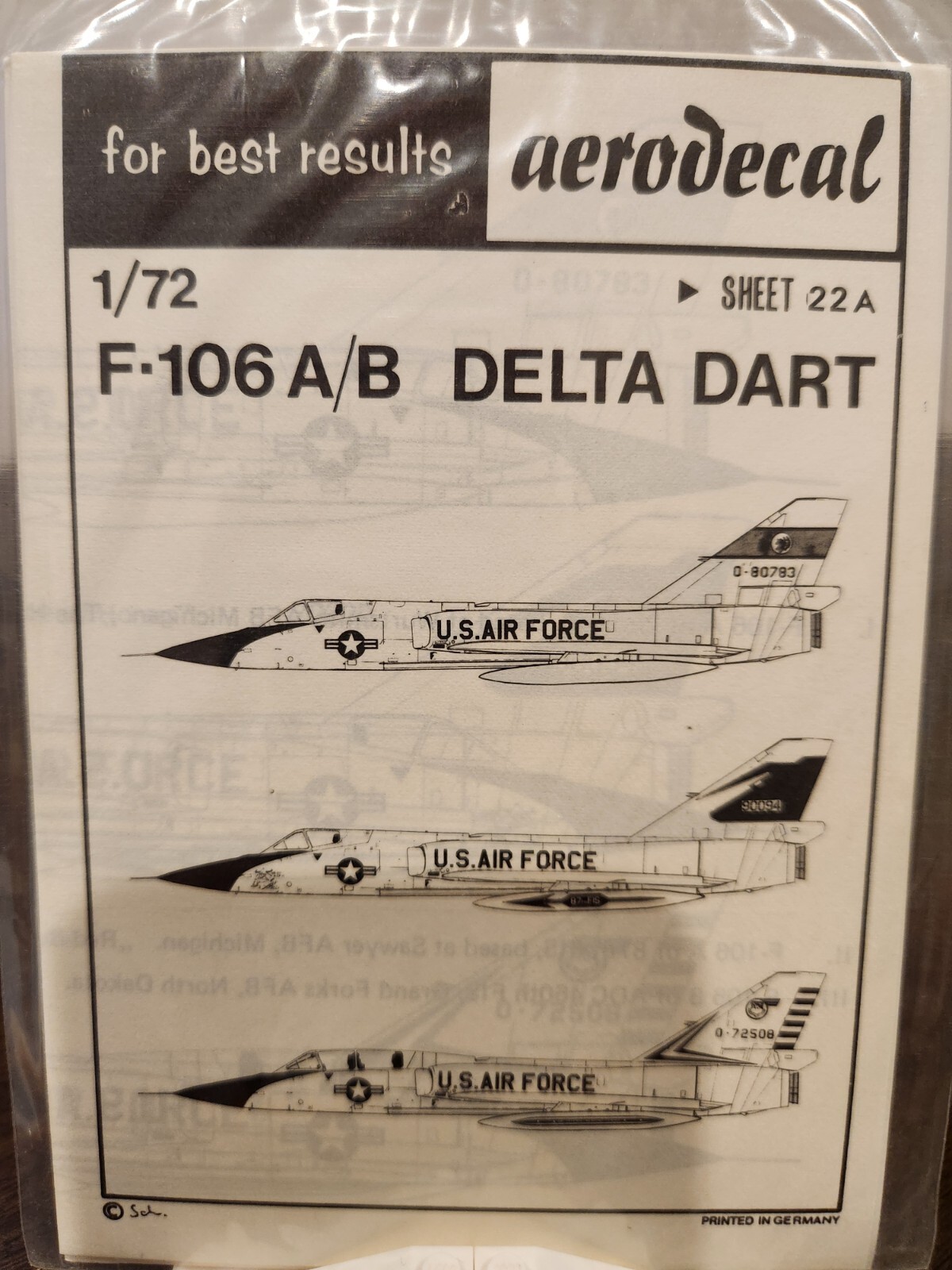 Airplane Model Lettering AER003 1/72 Aircraft Model Decals Sheet 22A | eBay