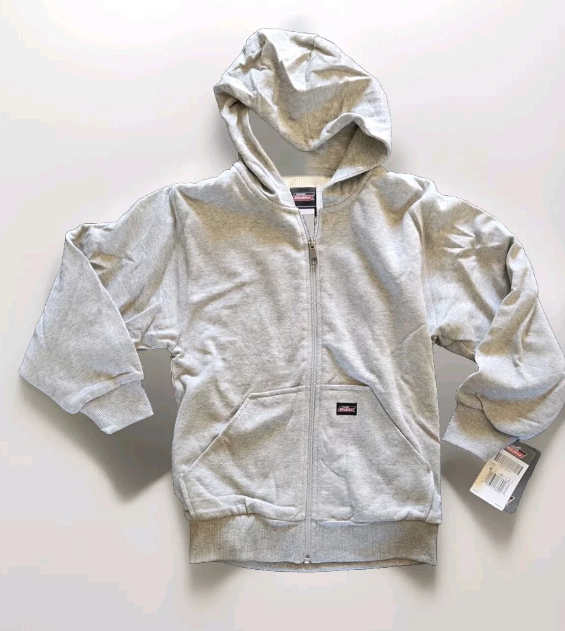 Dickies Kids Thermal Lined Hoodie With Pockets Gray Large (14-16)