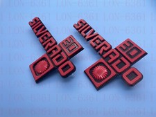 For 1981-1987 Gm Chevy Silverado 30 Logo Trucks Fender Emblem Badge 2pcs New