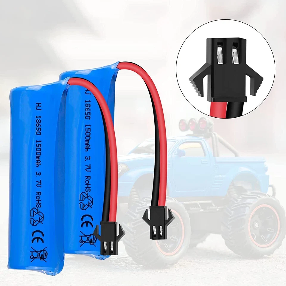 3.7V 1500mAh 15C Li-po Battery Rechargeable with SM Plug USB For RC Cars Boats - Image 3 of 4