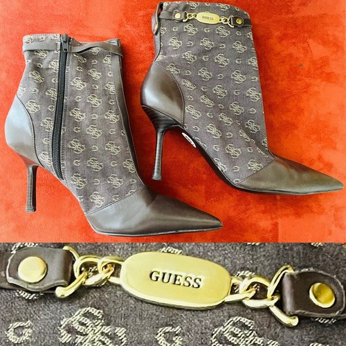 brown guess booties