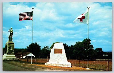 Sharpsburg Maryland~Clara Barton Monument~Antietam Battlefield~1950s Postcard
